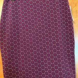 Elegant Purple Patterned Skirt
